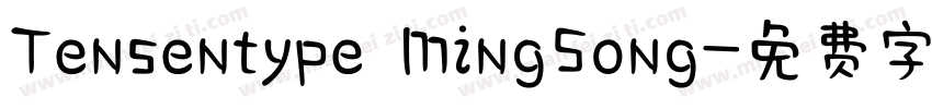 Tensentype MingSong字体转换